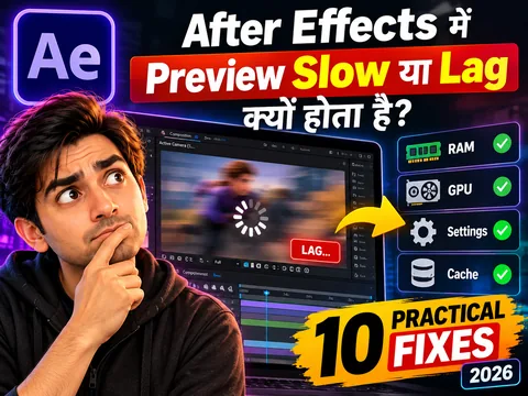 After Effects में Preview Slow या Lag क्यों होता है? 10 Practical Fixes (2026)