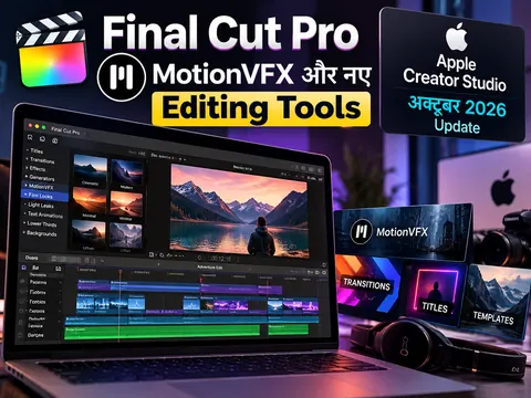 Final Cut Pro में MotionVFX और नए Editing Tools: Apple Creator Studio का अक्टूबर 2026 Update