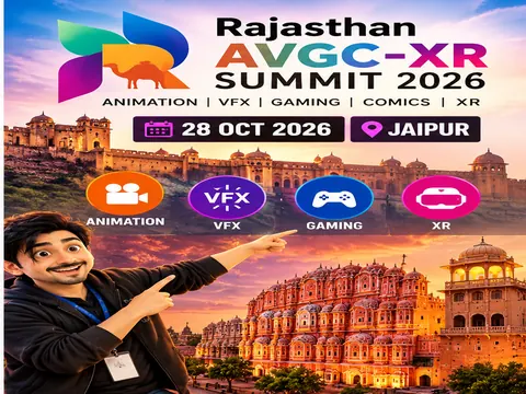 Jaipur में 28 अक्टूबर को Rajasthan AVGC-XR Summit 2026: Animation, VFX और Gaming Creators के लिए क्या खास?